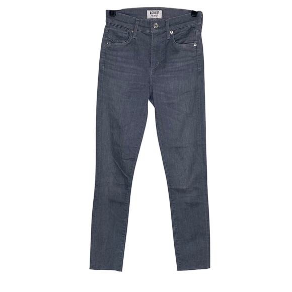 AGOLDE Gray Sophie High Rise Skinny in Fame Jeans A003C-2085 Size 24 - Picture 1 of 9